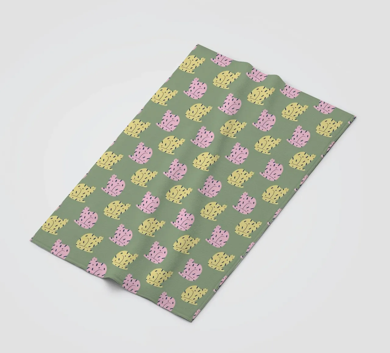 Cat Pattern No 03 coperta in pile da treechild