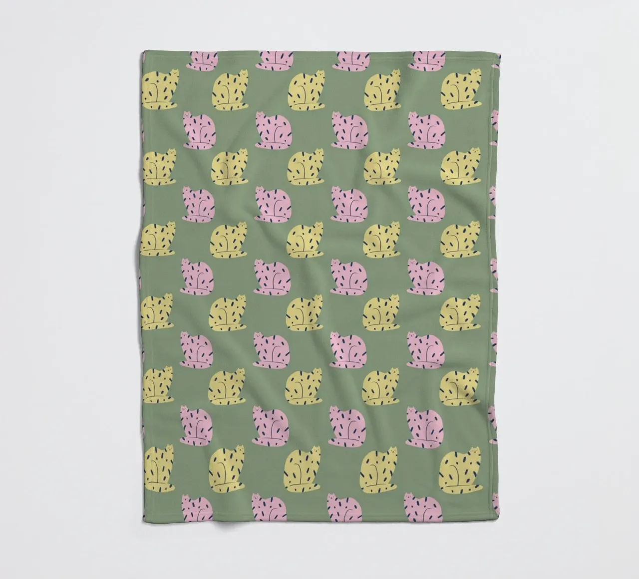 Cat Pattern No 03 coperta in pile da treechild