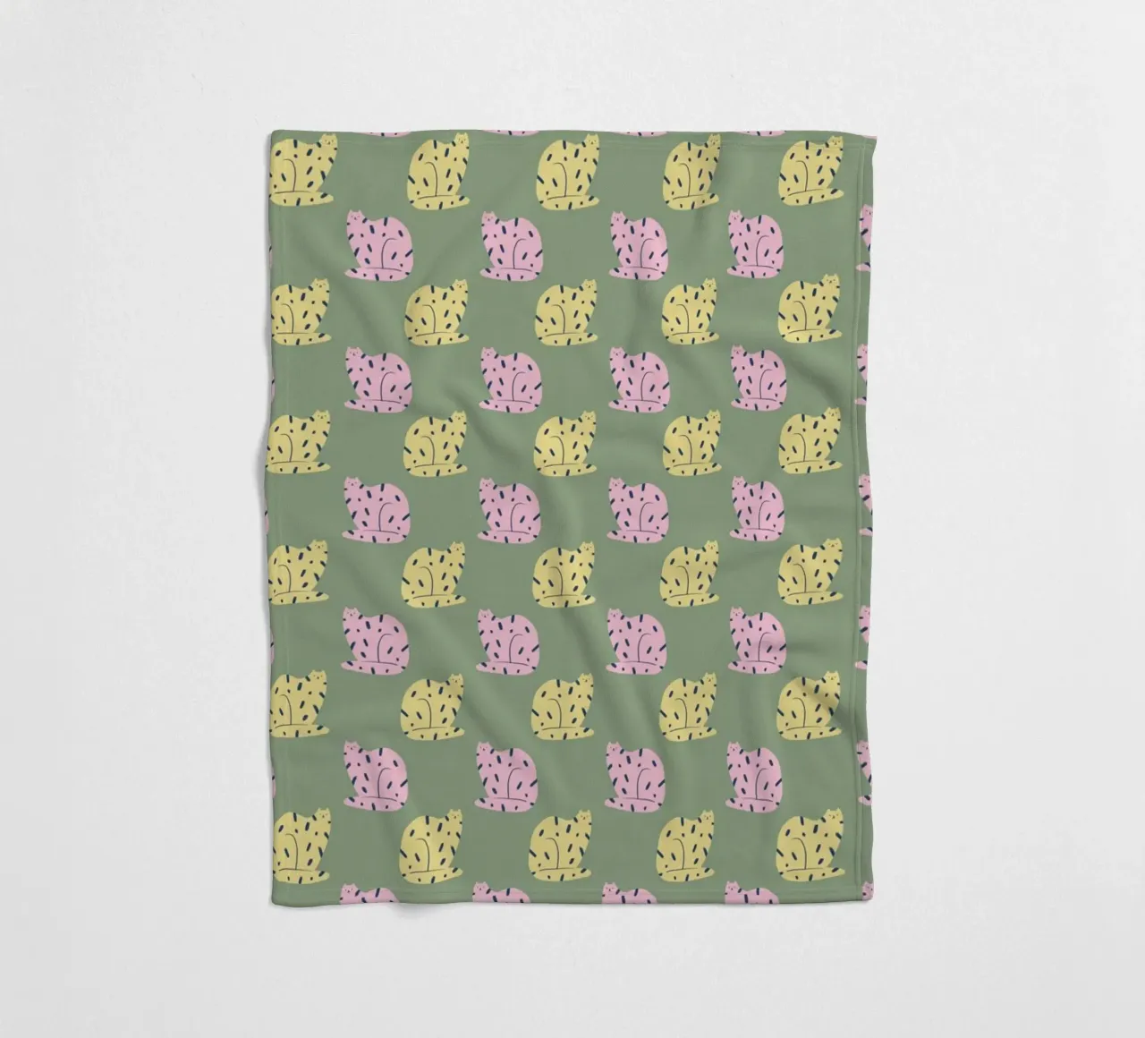 Cat Pattern No 03 coperta in pile da treechild