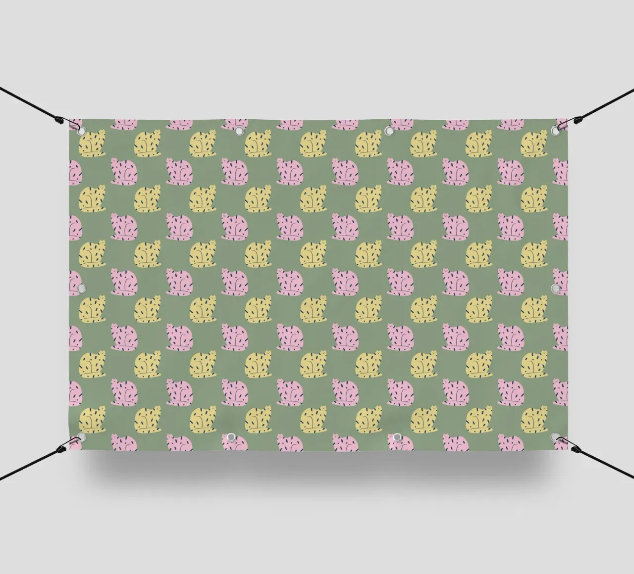 Cat Pattern No 03 telo in pvc da treechild