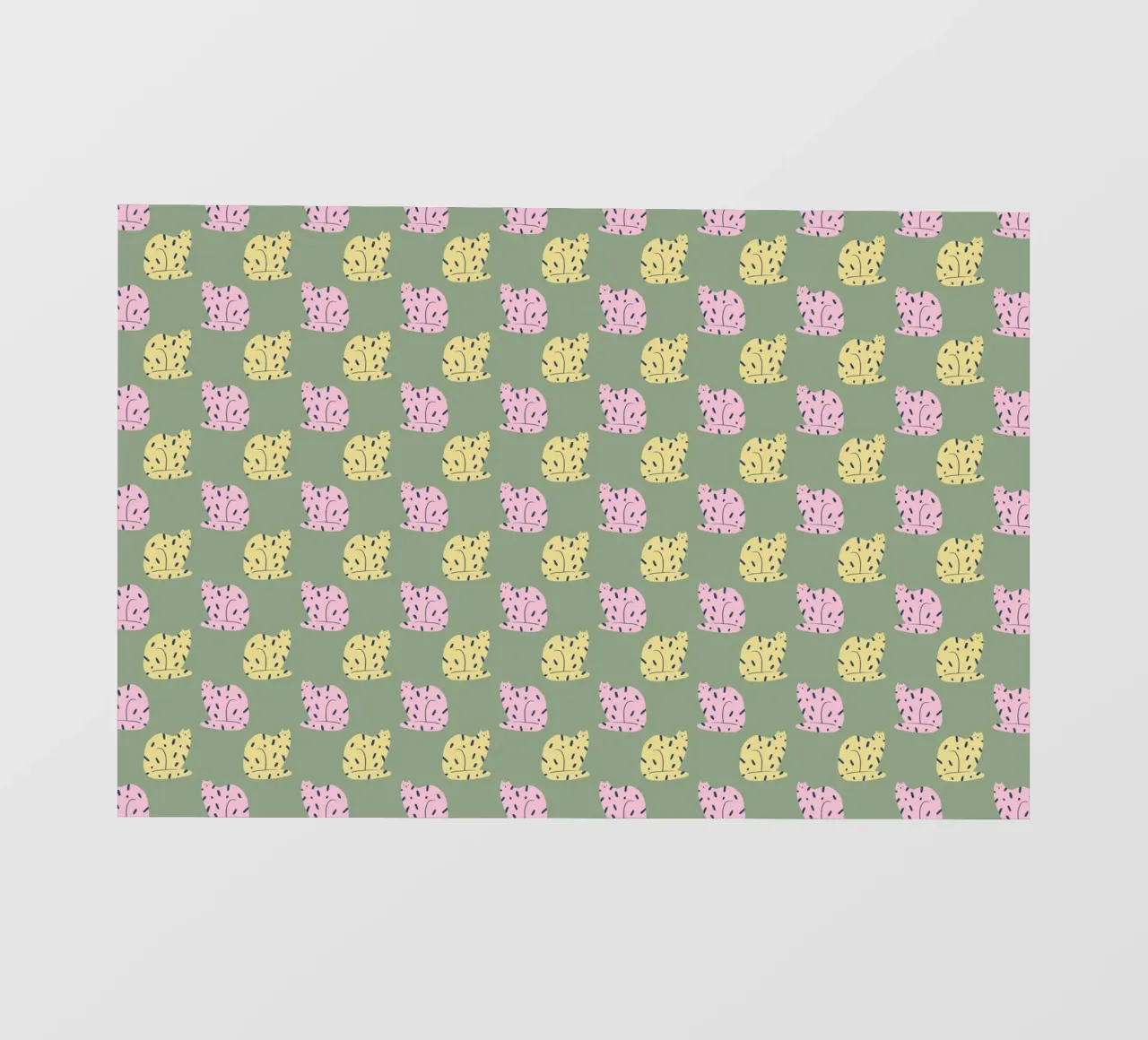 Cat Pattern No 03 telo in pvc da treechild