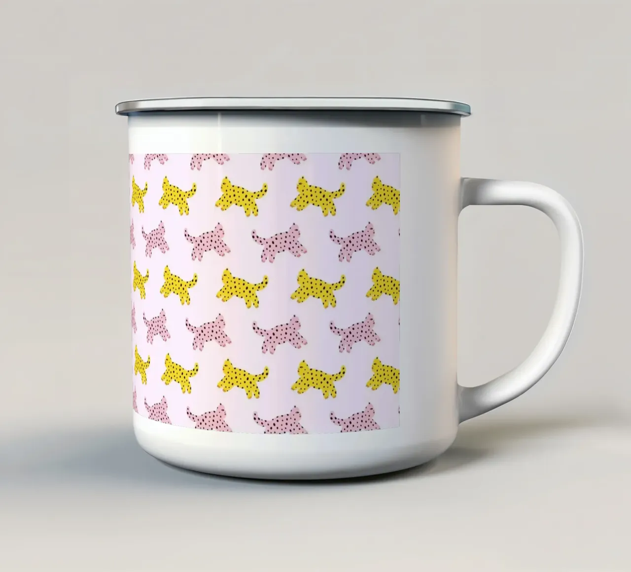 Tiger Pattern No 04 tazza in smalto da treechild