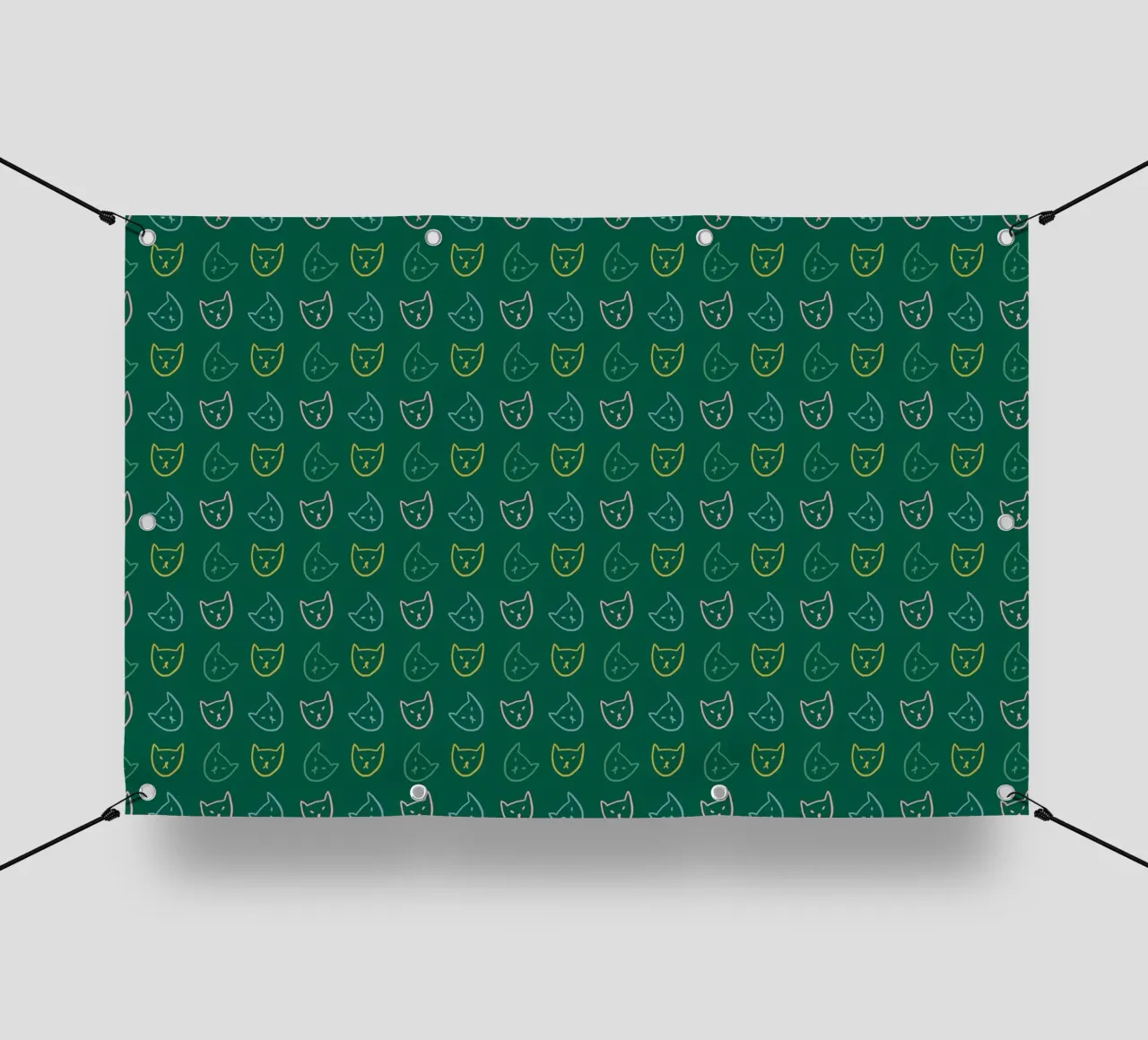 Cat Pattern No 05 telo in pvc da treechild