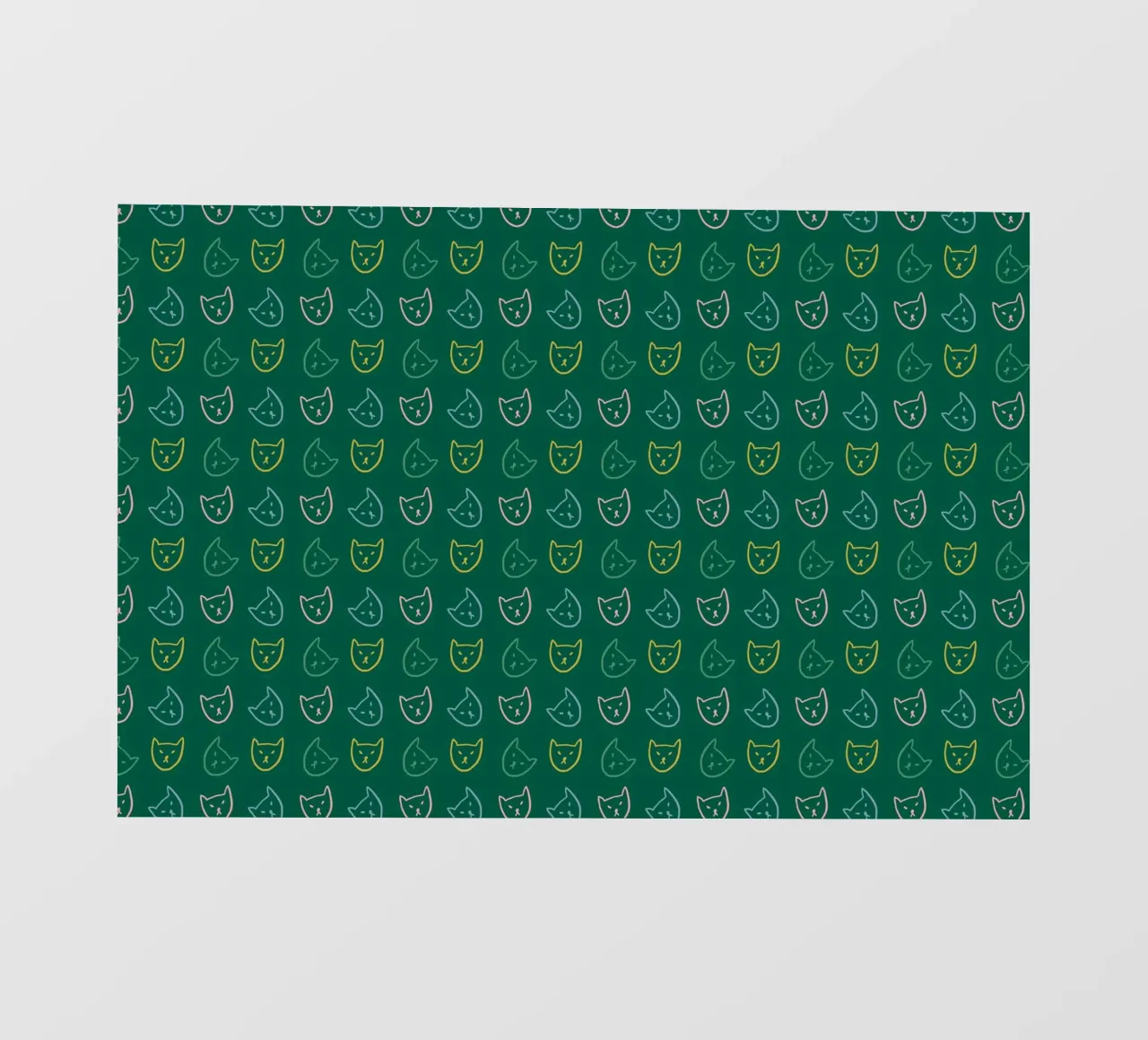 Cat Pattern No 05 telo in pvc da treechild