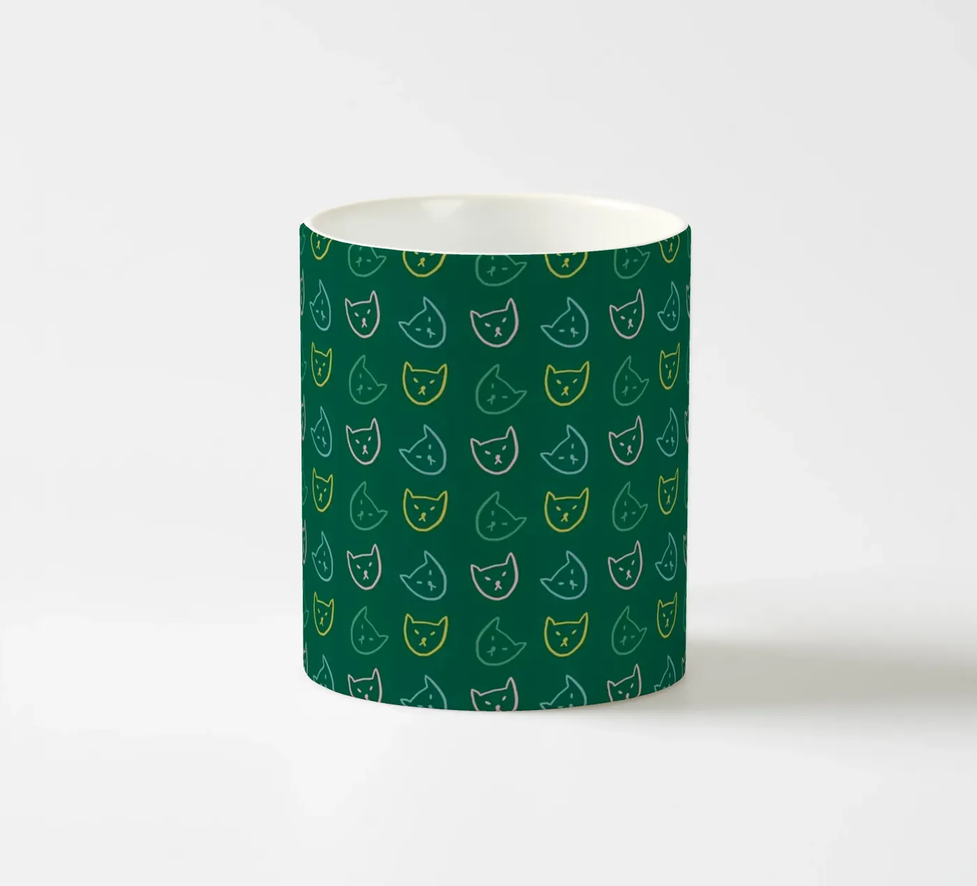 Cat Pattern No 05 ceramic mug by treechild