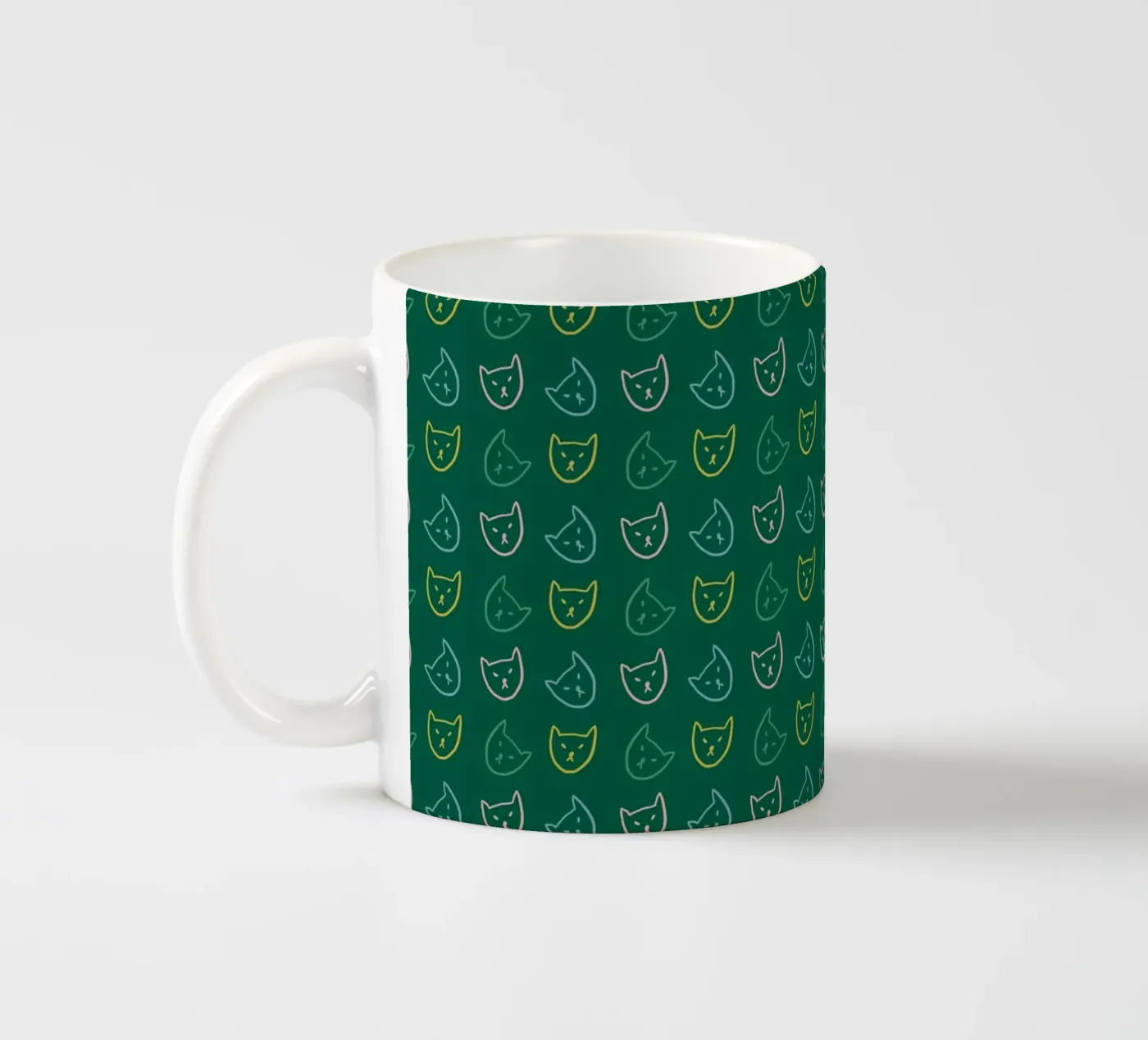Cat Pattern No 05 ceramic mug by treechild