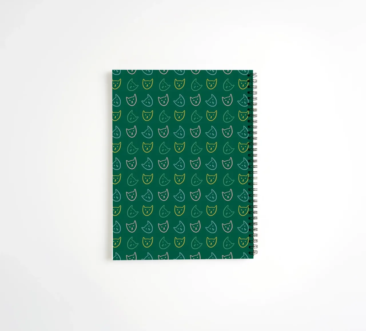 Cat Pattern No 05 spiral notebook by treechild