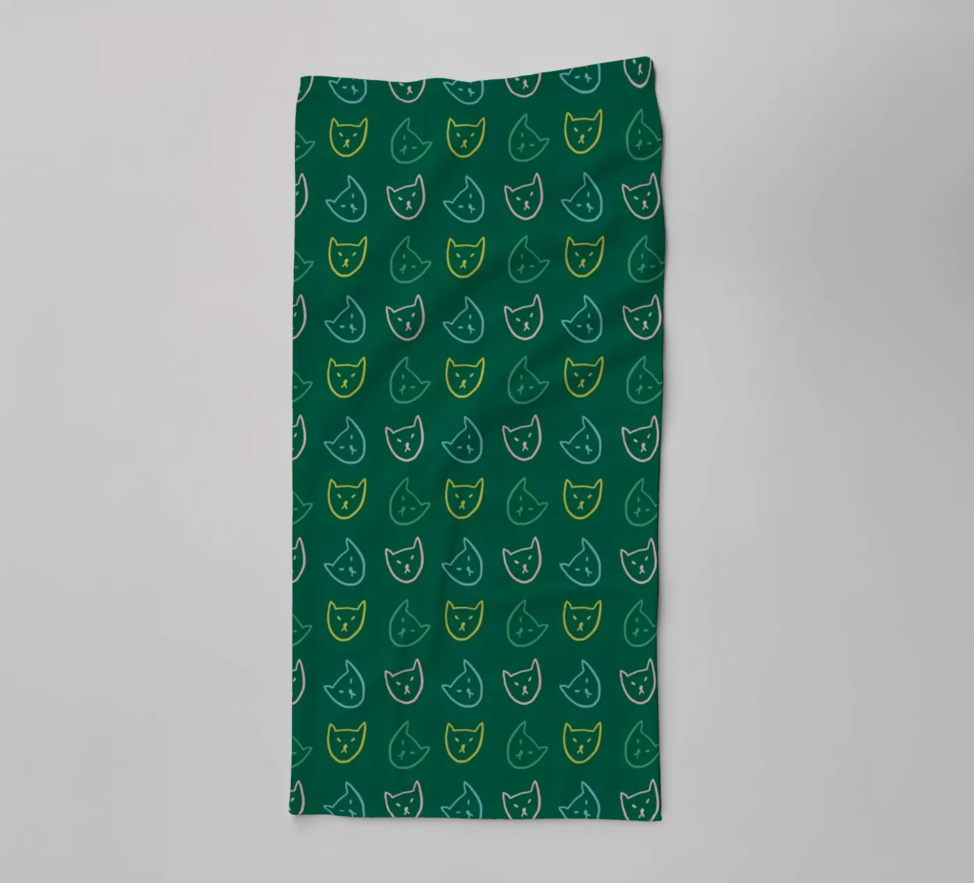 Cat Pattern No 05 towel by treechild