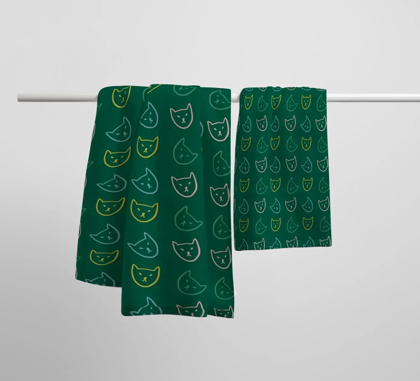 Cat Pattern No 05 towel by treechild