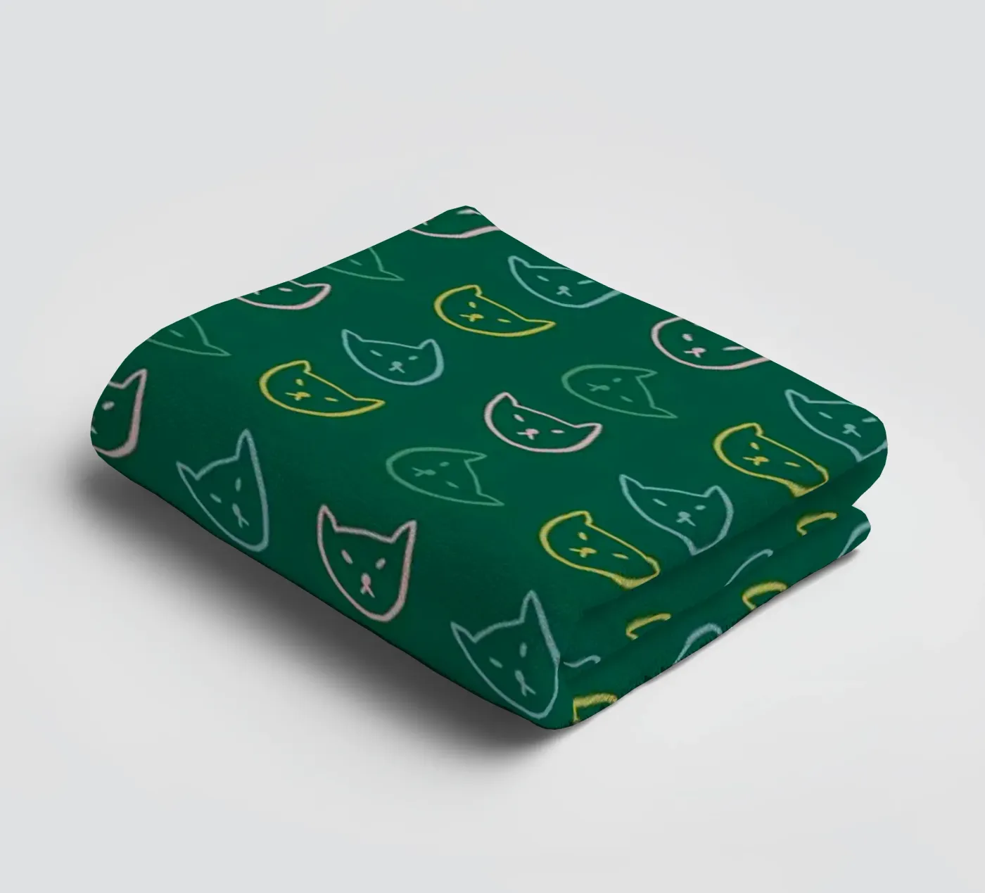 Cat Pattern No 05 towel by treechild