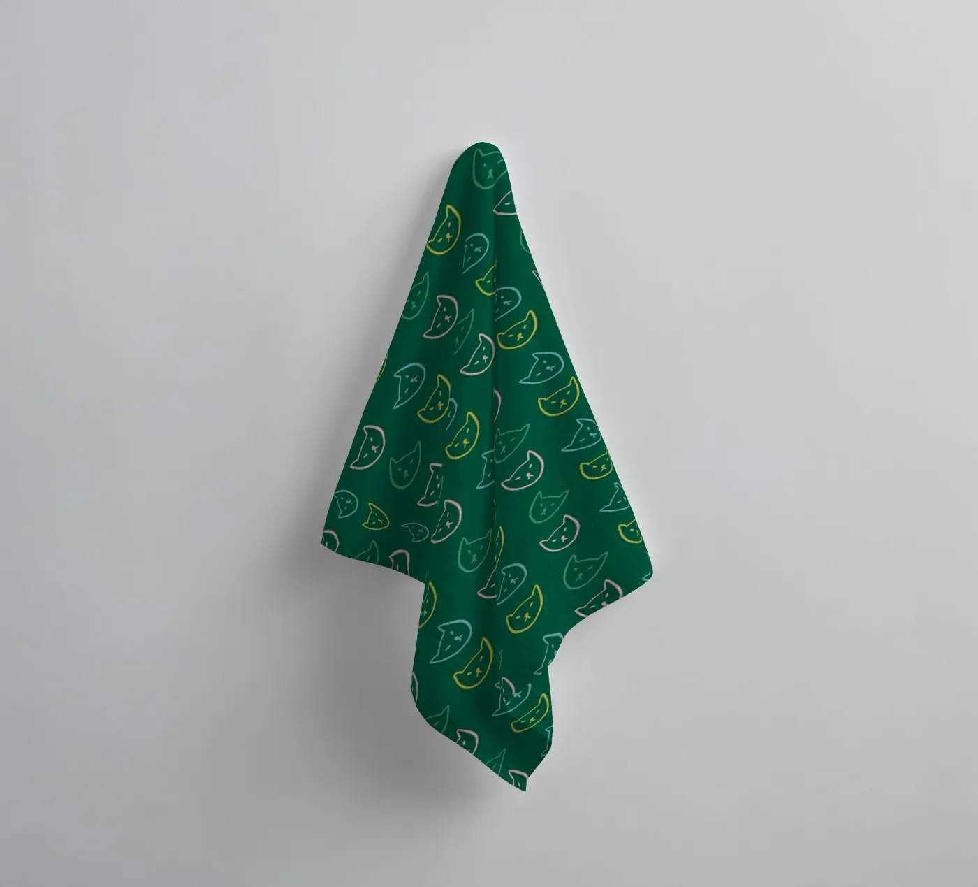 Cat Pattern No 05 towel by treechild