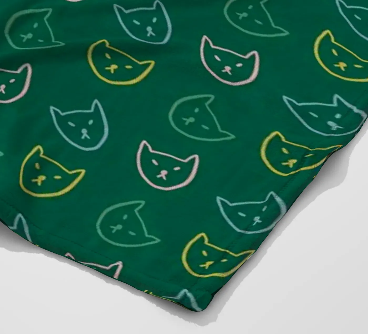 Cat Pattern No 05 fleecedeken van treechild