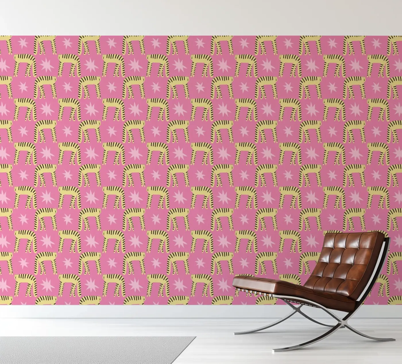 Tiger Pattern No 06 fotobehang van treechild