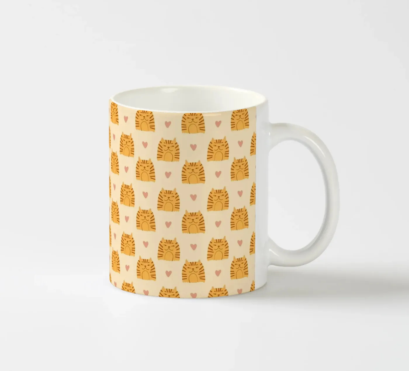 Tiger Pattern No 06 ceramic mug by treechild