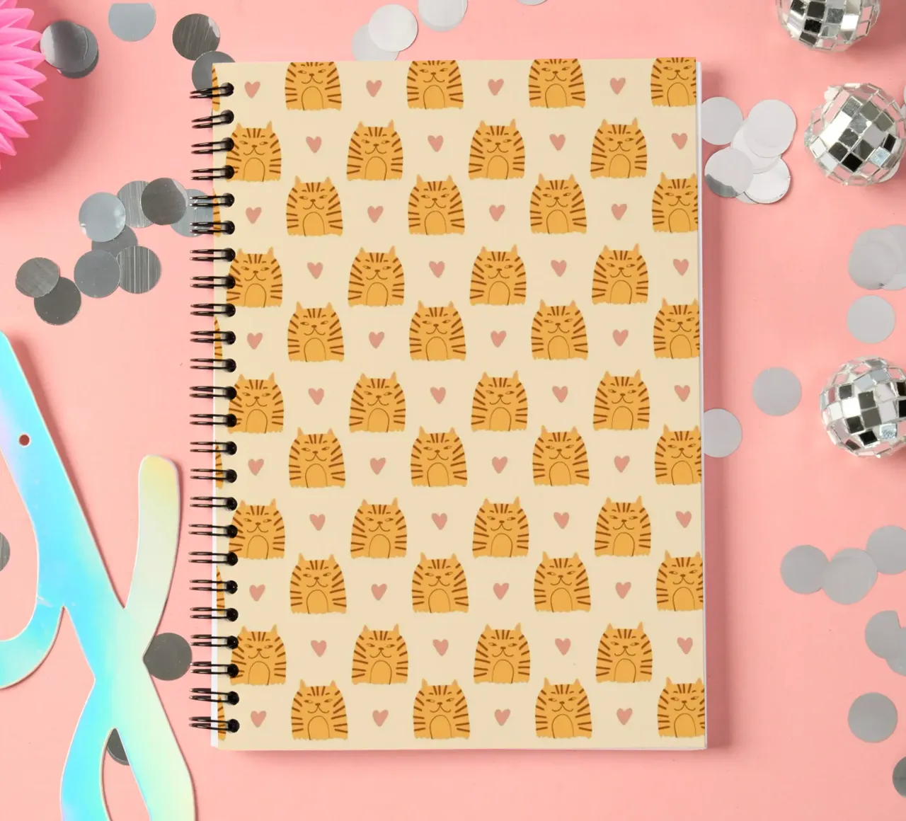 Tiger Pattern No 06 spiral notebook by treechild