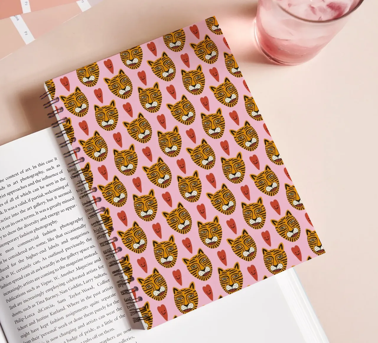 Tiger Pattern No 08 spiral notebook by treechild