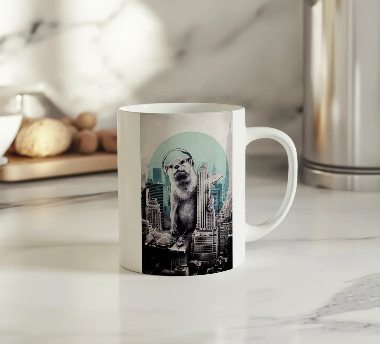 DJ ceramic mug by Ali Gulec