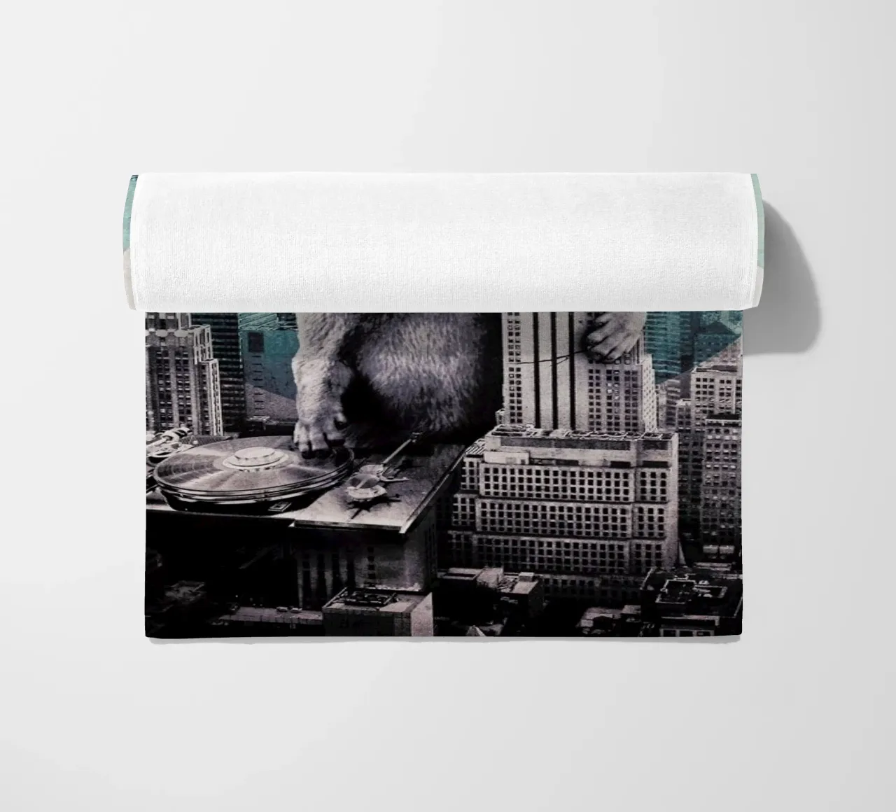 DJ beach towel by Ali Gulec