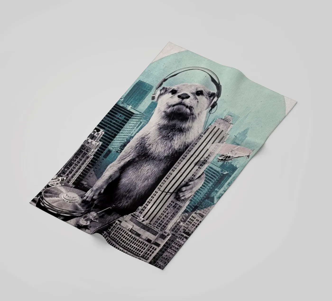 DJ beach towel by Ali Gulec