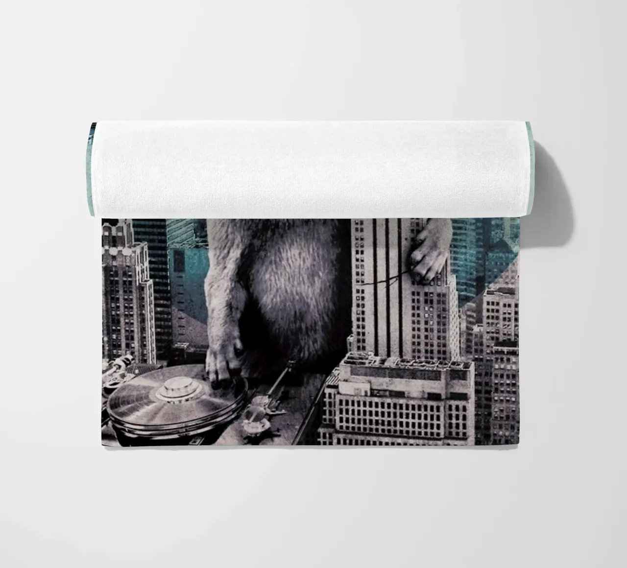 DJ beach towel by Ali Gulec