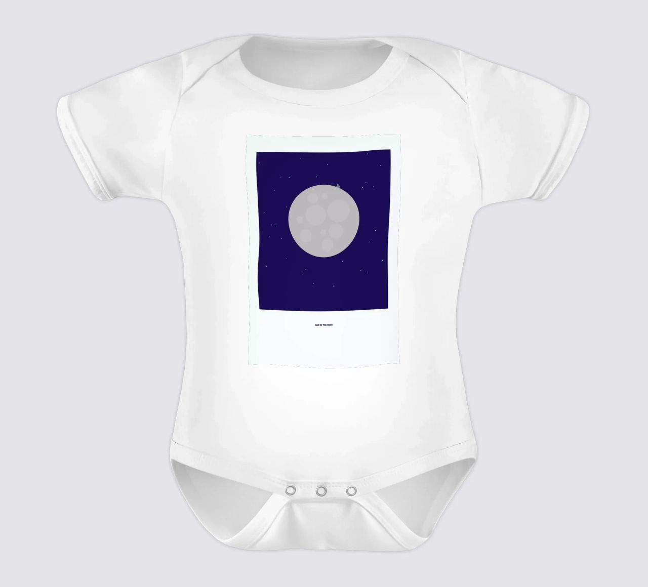 Man on the Moon body neonato maniche corte da Christophe Gowans