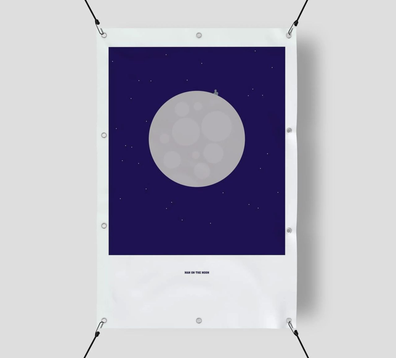 Man on the Moon telo in pvc da Christophe Gowans