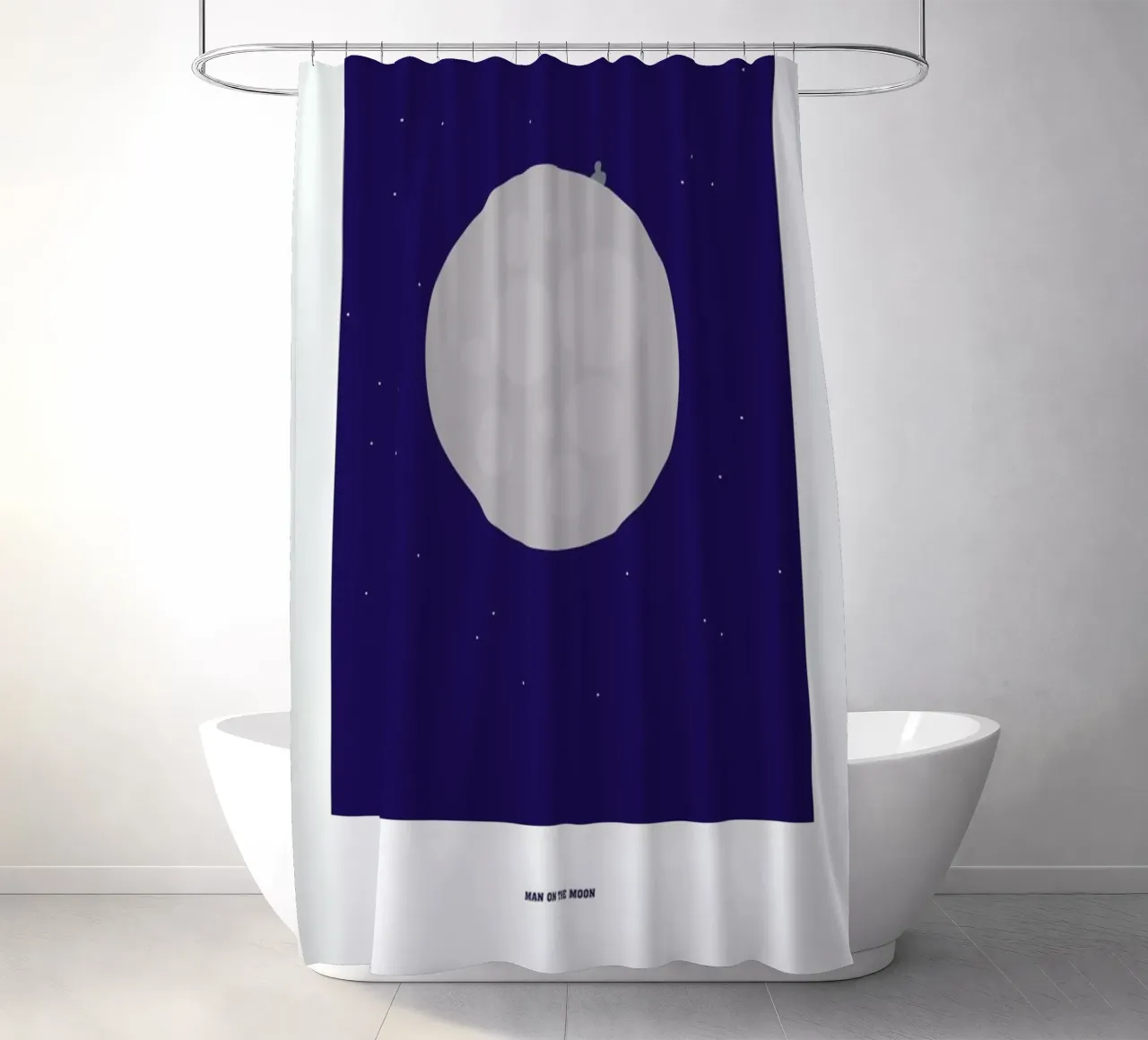 Man on the Moon tenda da doccia da Christophe Gowans
