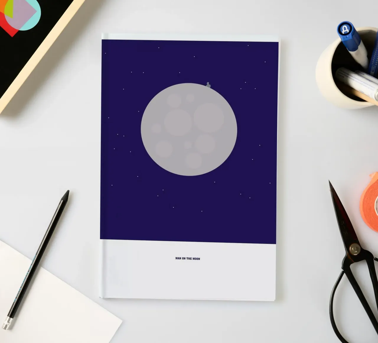 Man on the Moon notebook by Christophe Gowans