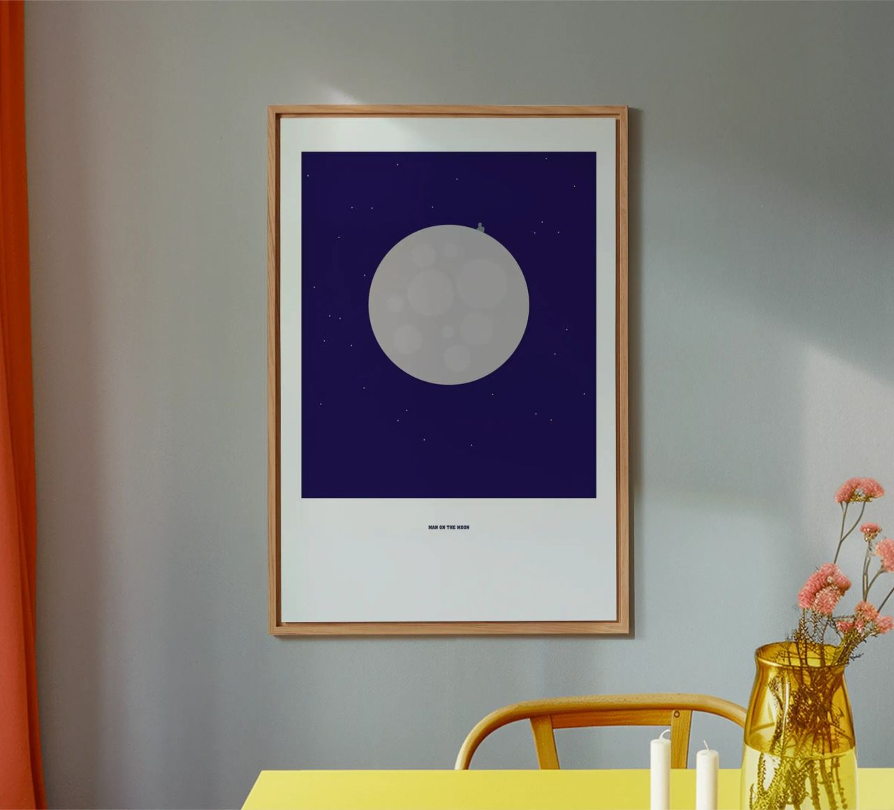 Man on the Moon alluminio dibond da Christophe Gowans