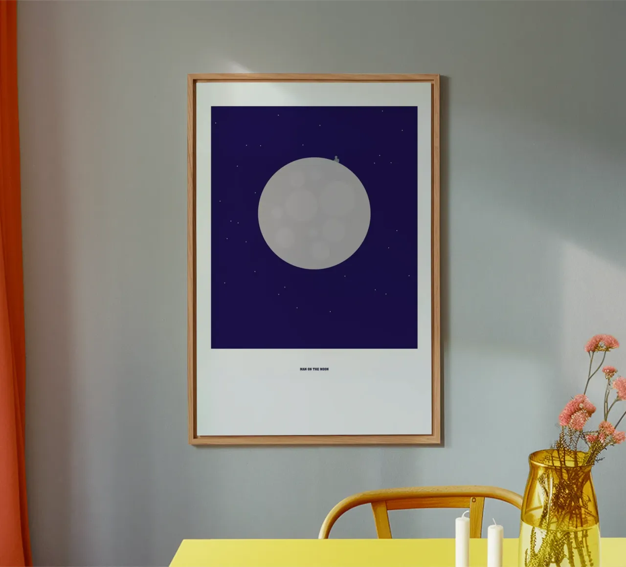 Man on the Moon alluminio dibond da Christophe Gowans