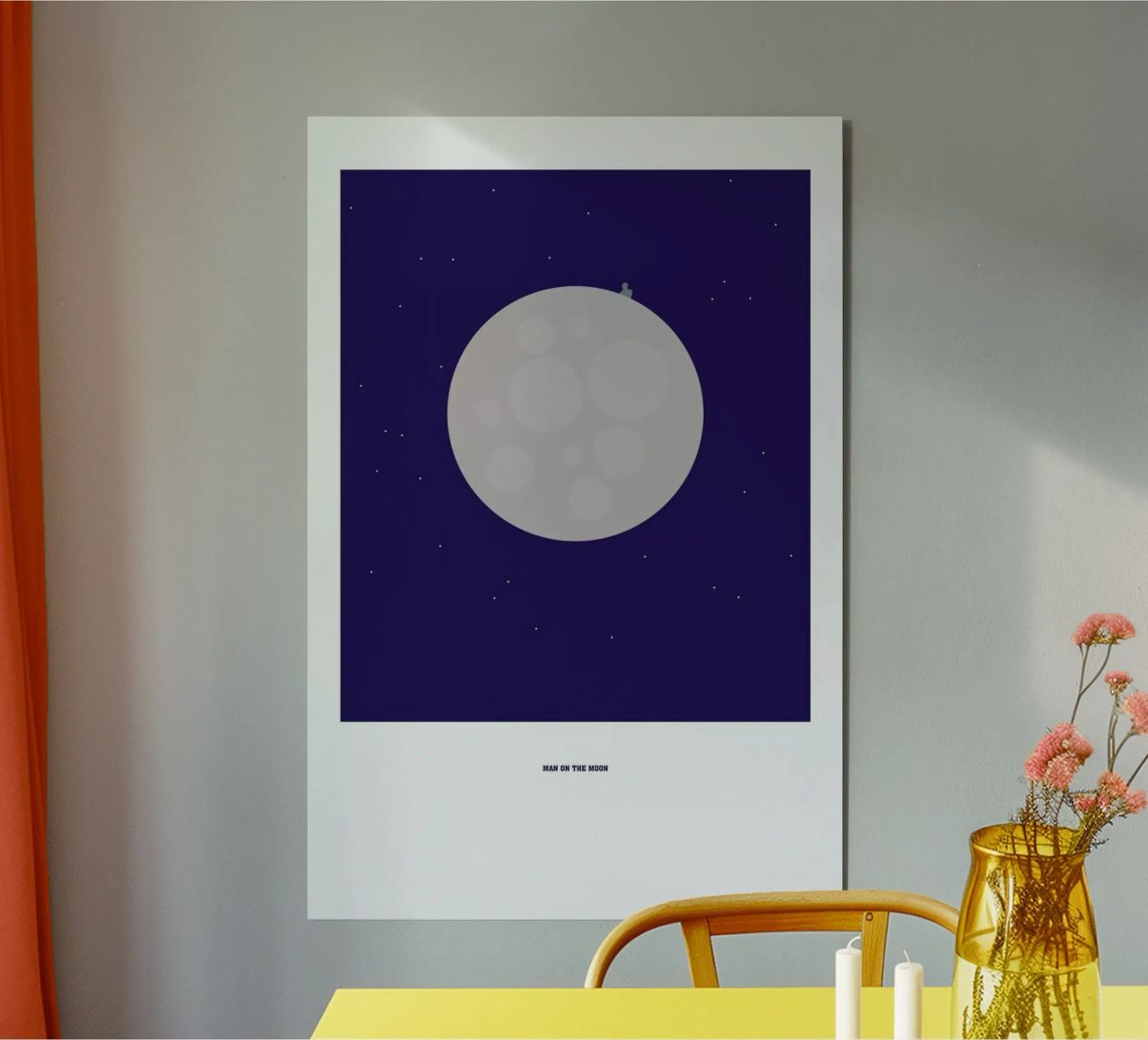 Man on the Moon alluminio dibond da Christophe Gowans