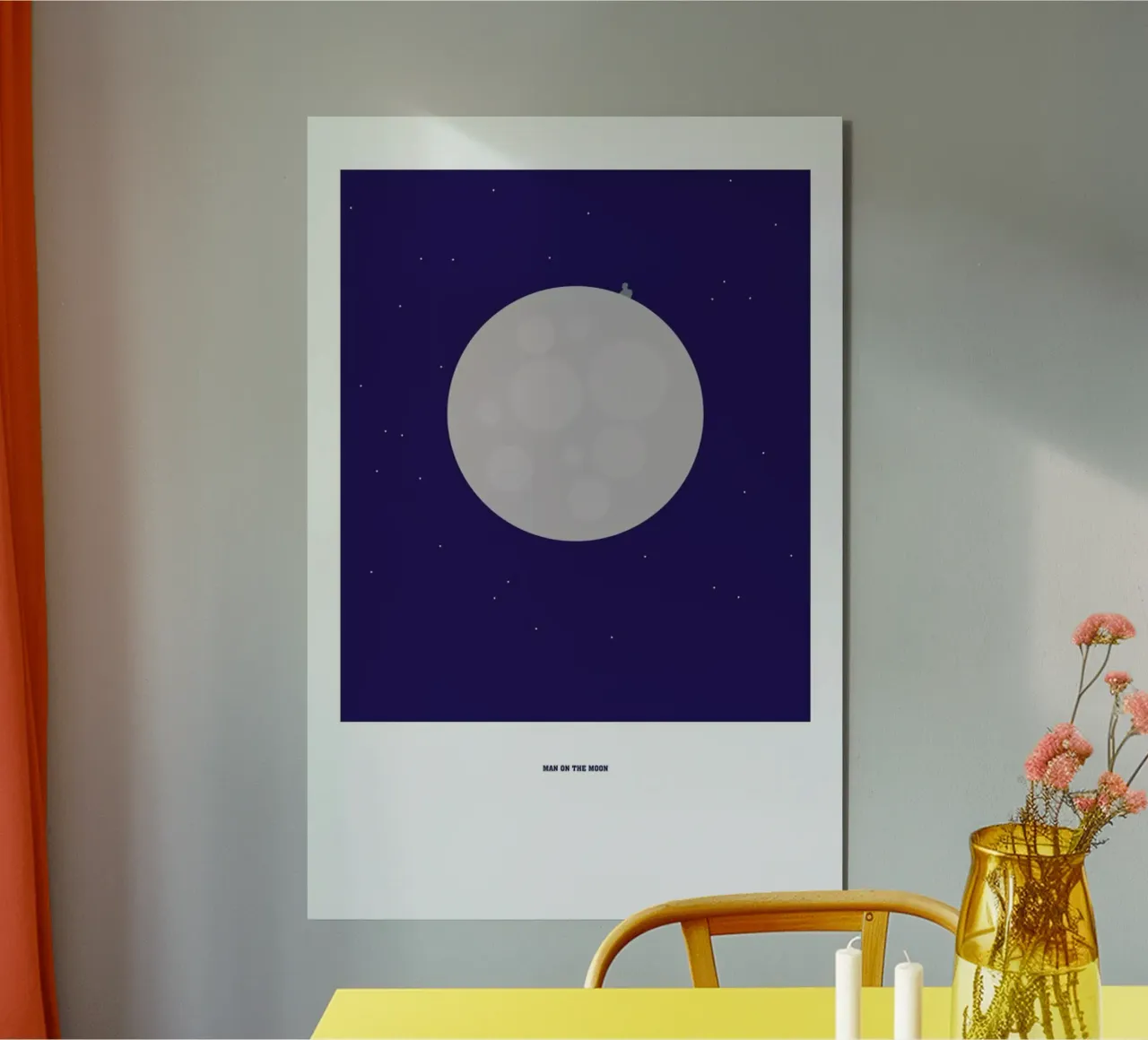 Man on the Moon alluminio dibond da Christophe Gowans