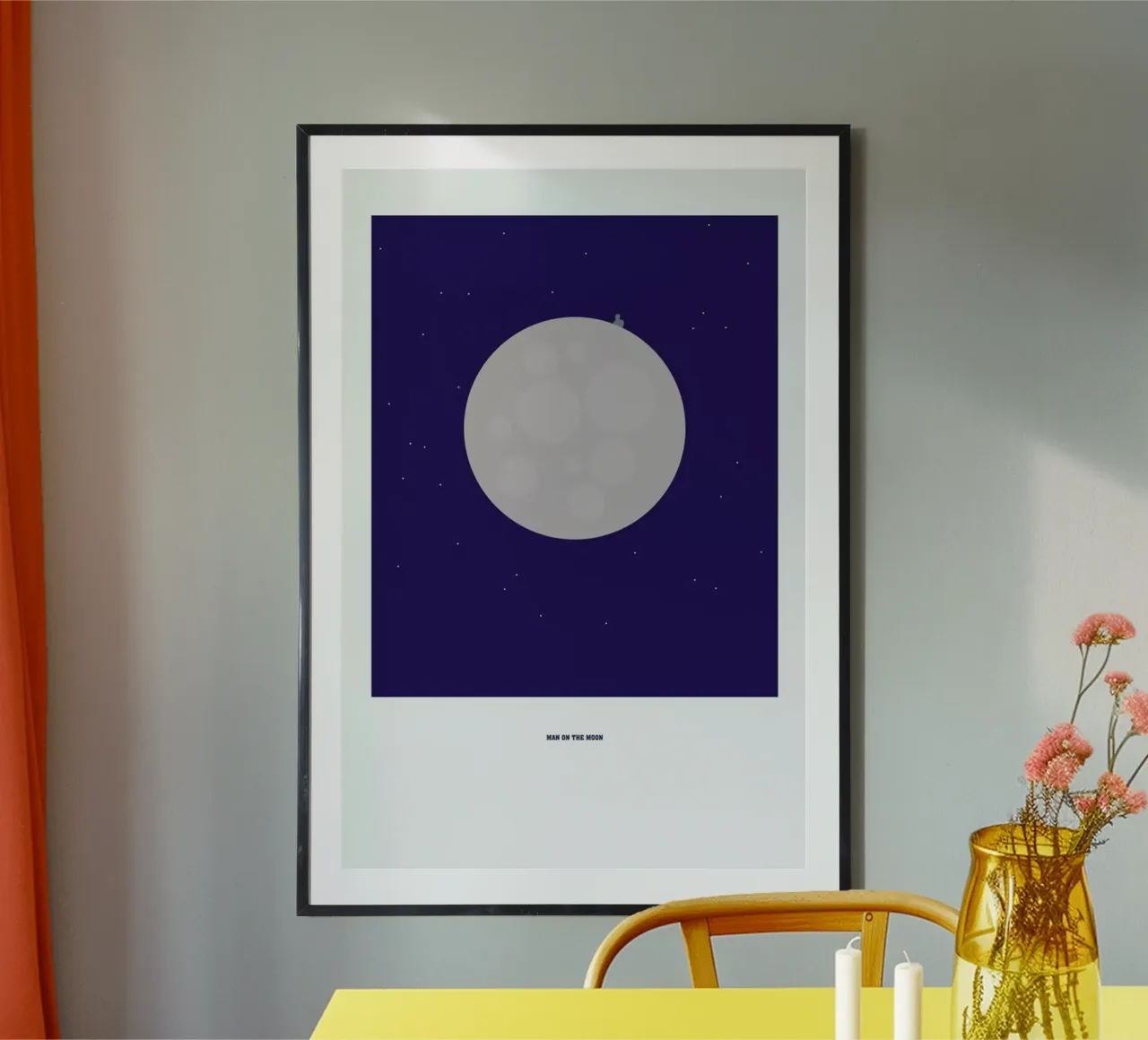 Man on the Moon poster da Christophe Gowans