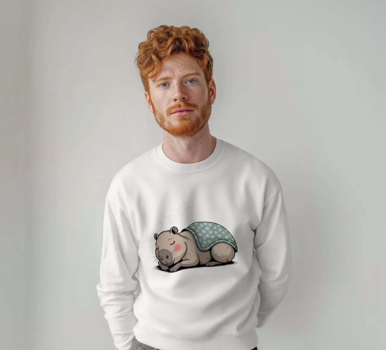 Capy & Bara Sleeping sudadera de Capy & Bara