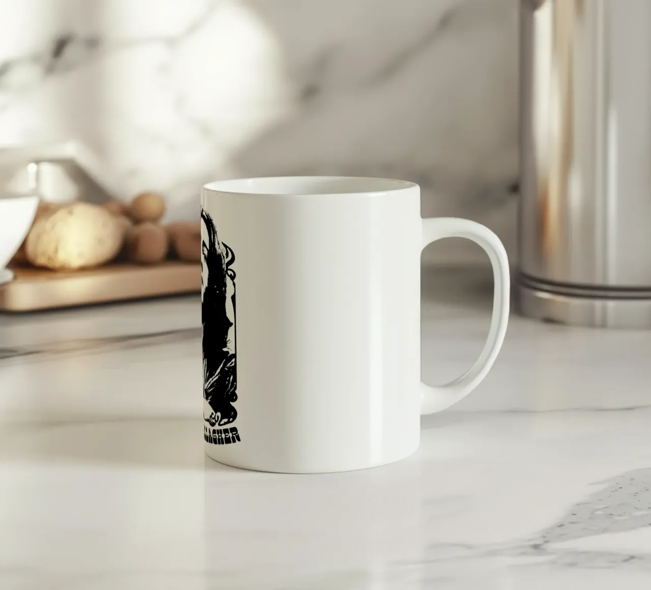 Vintage Musician Ireland - Rory Gallagher ceramic mug by https://www.juniqe.com/uk/shop/Henndraws