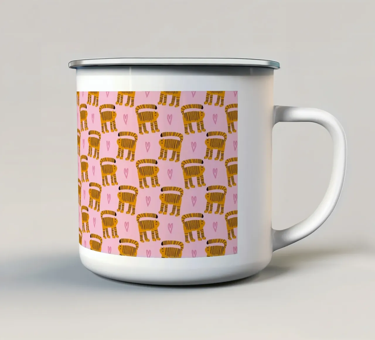 Tiger Pattern No 08 tazza in smalto da treechild