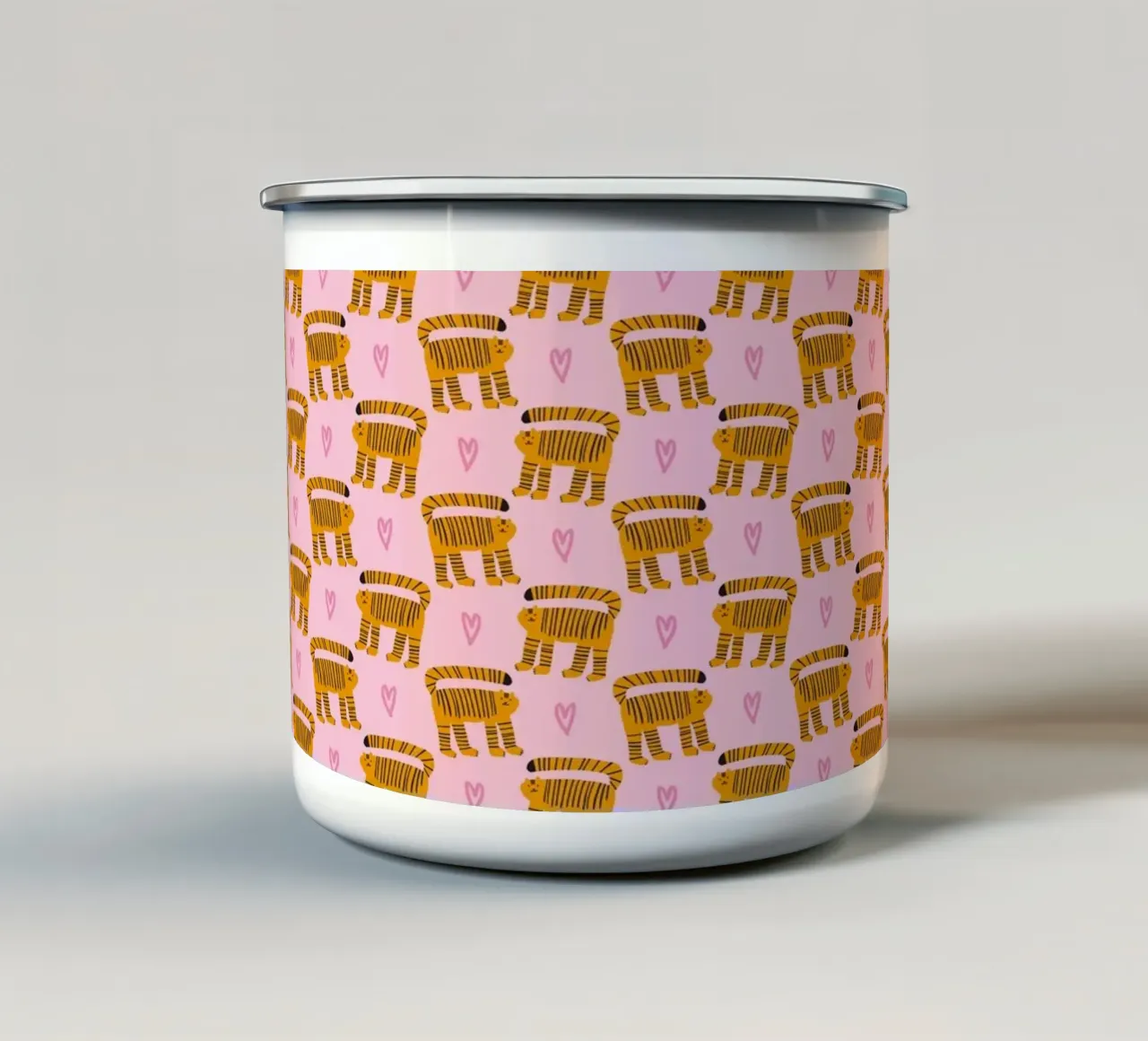 Tiger Pattern No 08 tazza in smalto da treechild