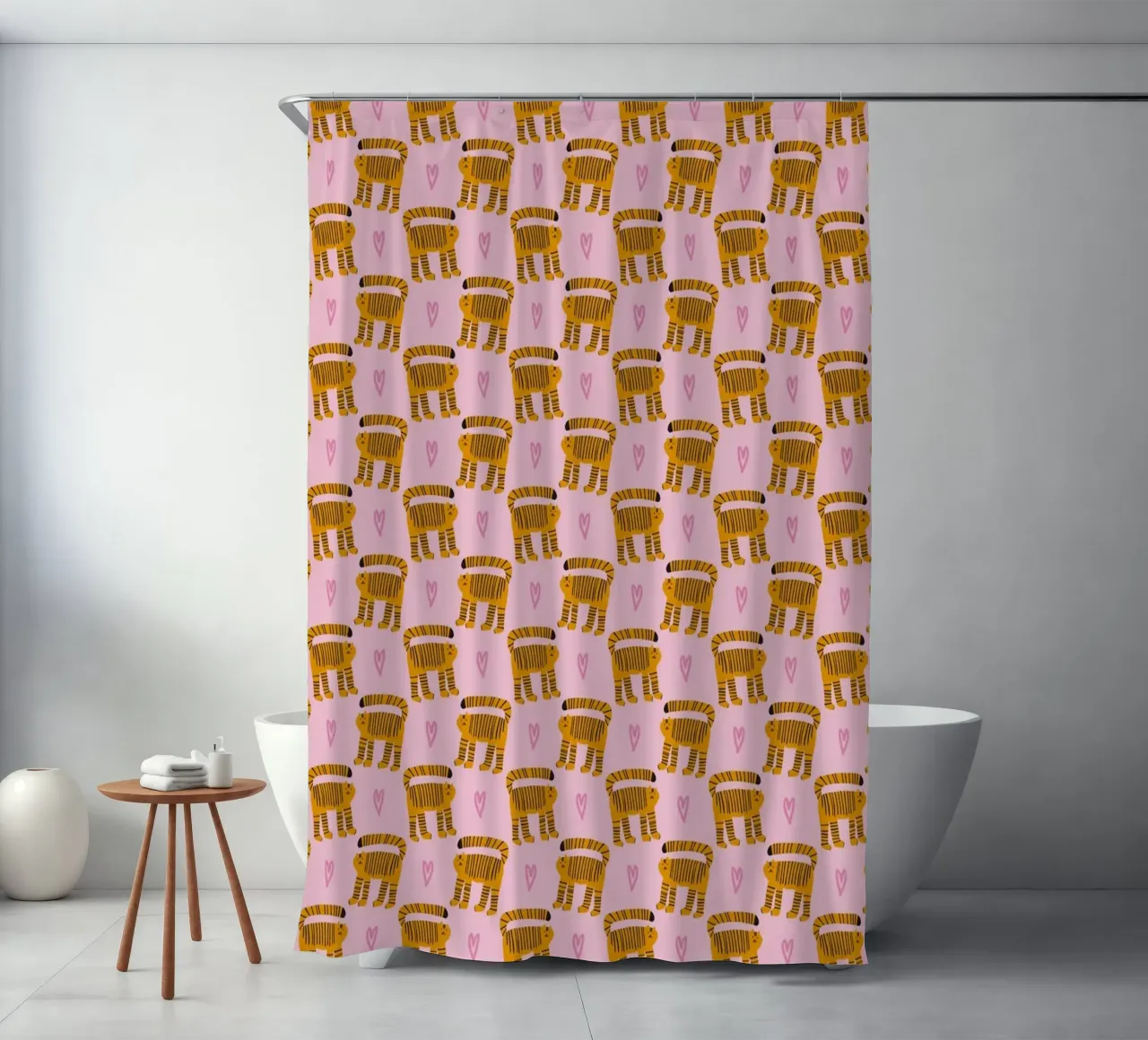 Tiger Pattern No 08 tenda da doccia da treechild