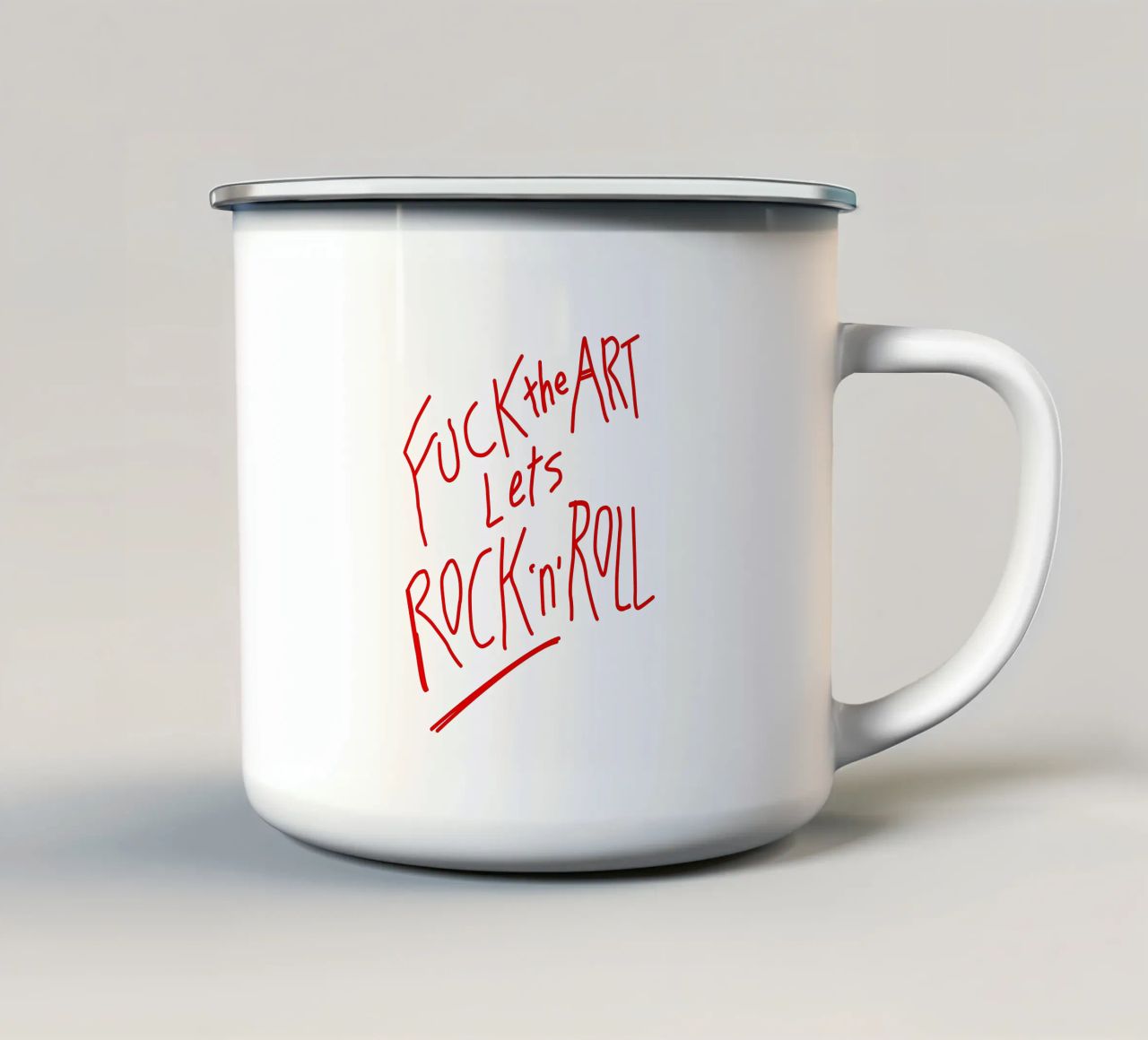Rock N Roll tazza in smalto da carswick