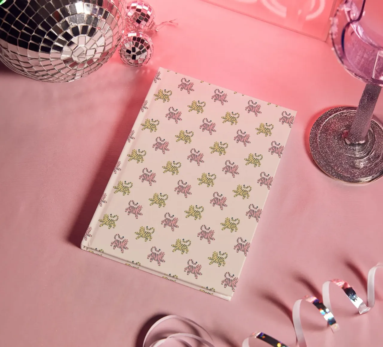 Tiger Pattern No 10 notebook by treechild