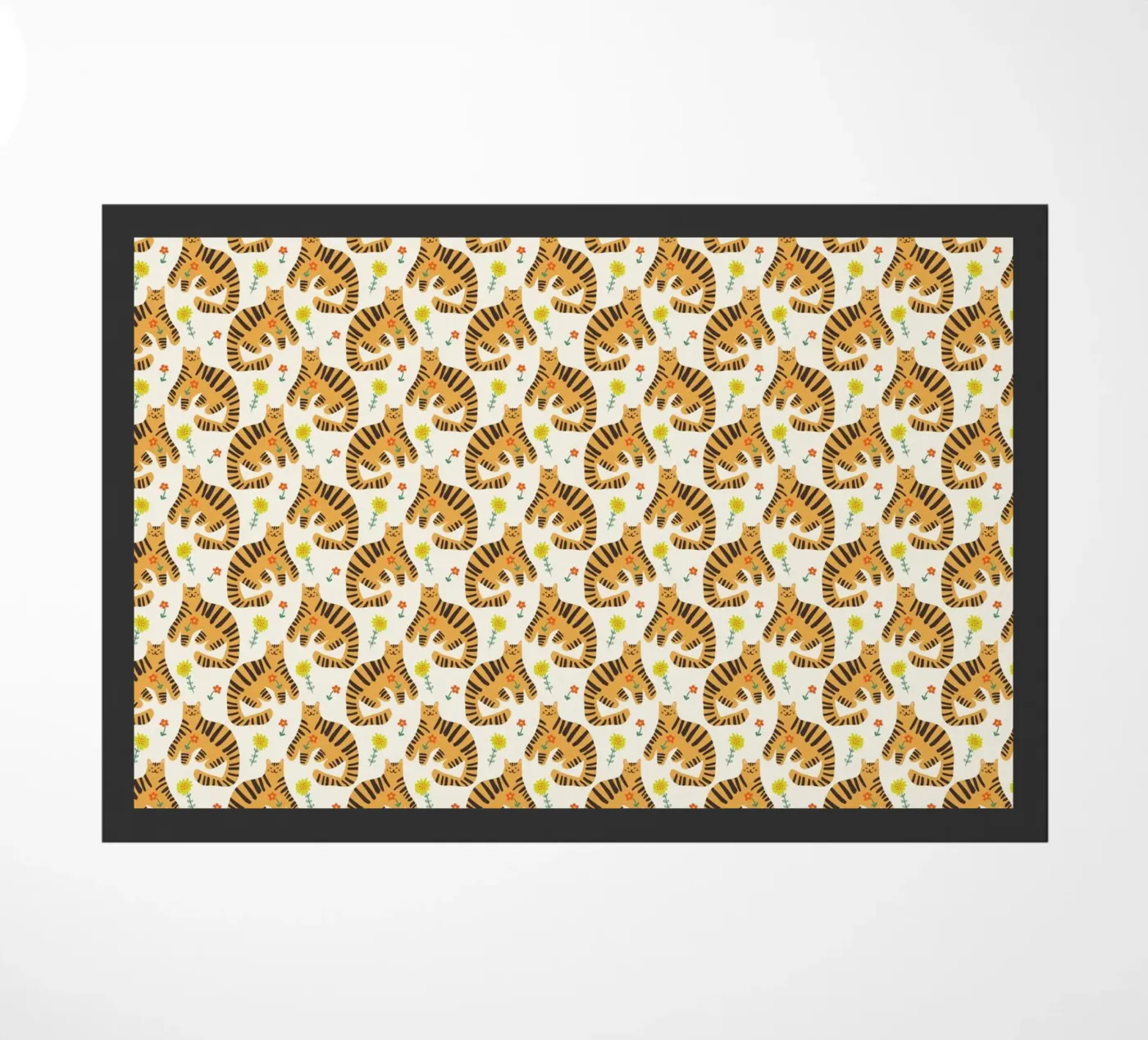 Tiger Pattern No 11 doormat by treechild