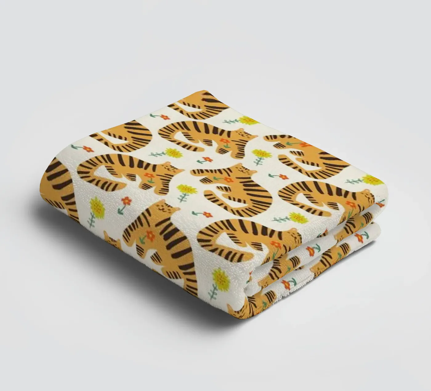 Tiger Pattern No 11 towel by treechild