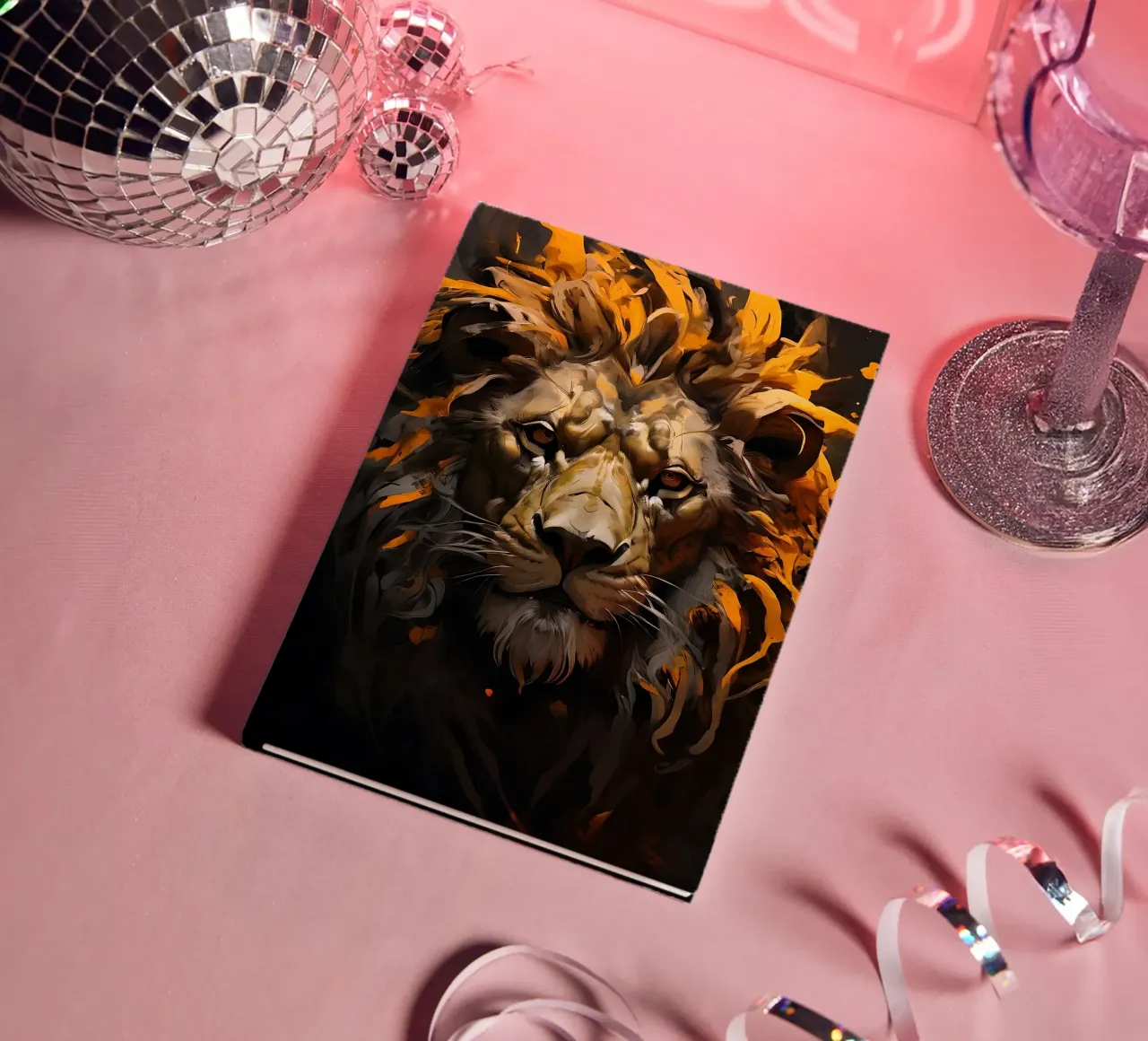 Lion_style_G_2 notebook by Tierisch bunt by LK