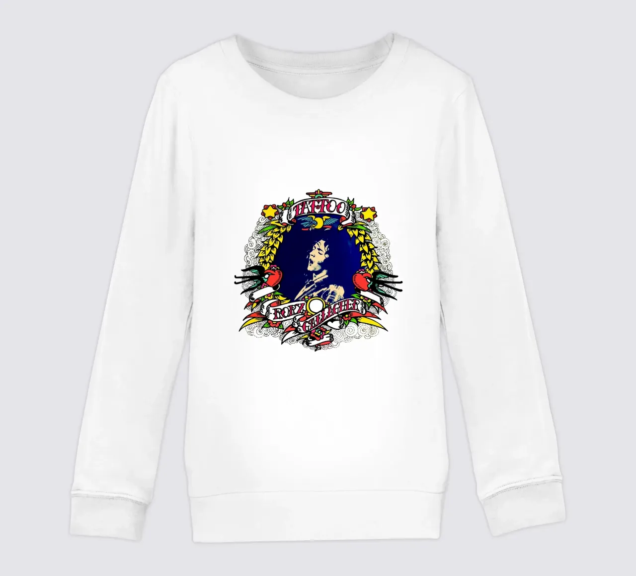 Stile classico - Rory Gallagher felpa bambino da https://www.juniqe.com/uk/shop/Henndraws
