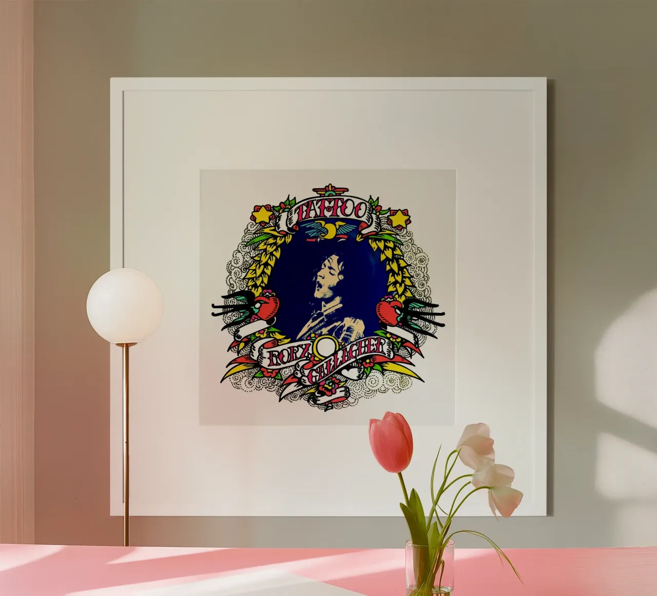 Stile classico - Rory Gallagher poster con telaio in alluminio da https://www.juniqe.com/uk/shop/Henndraws