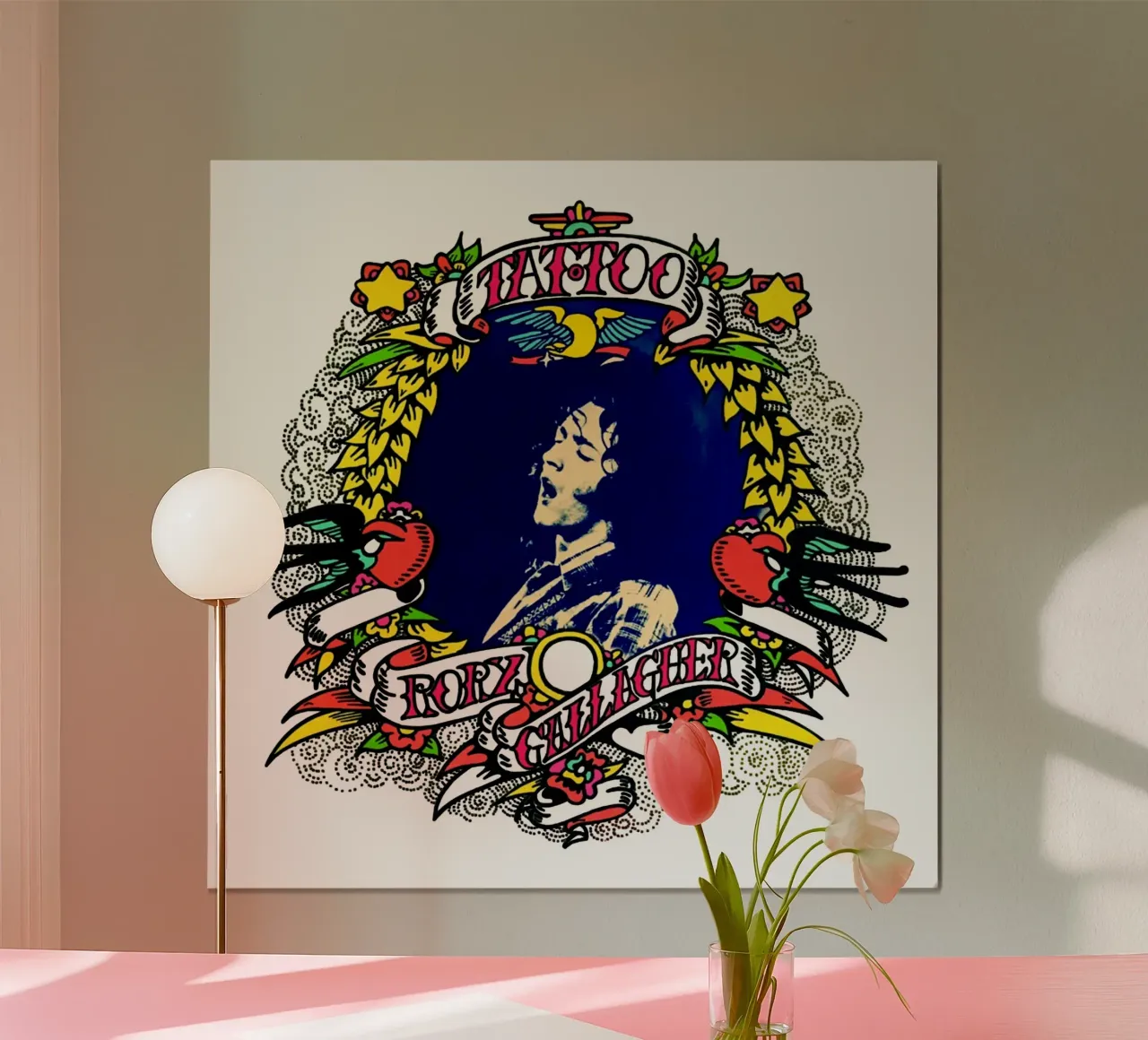 Stile classico - Rory Gallagher poster con telaio in alluminio da https://www.juniqe.com/uk/shop/Henndraws