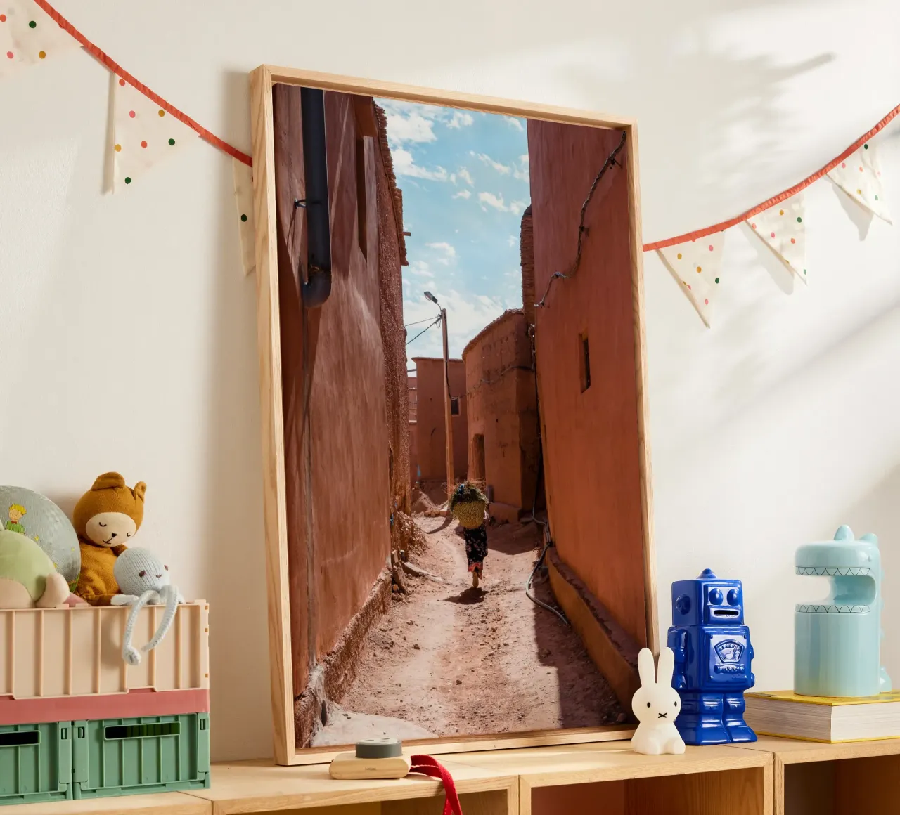 Architecture of Escape canvas with Floater frame by PhotoVibe Decor