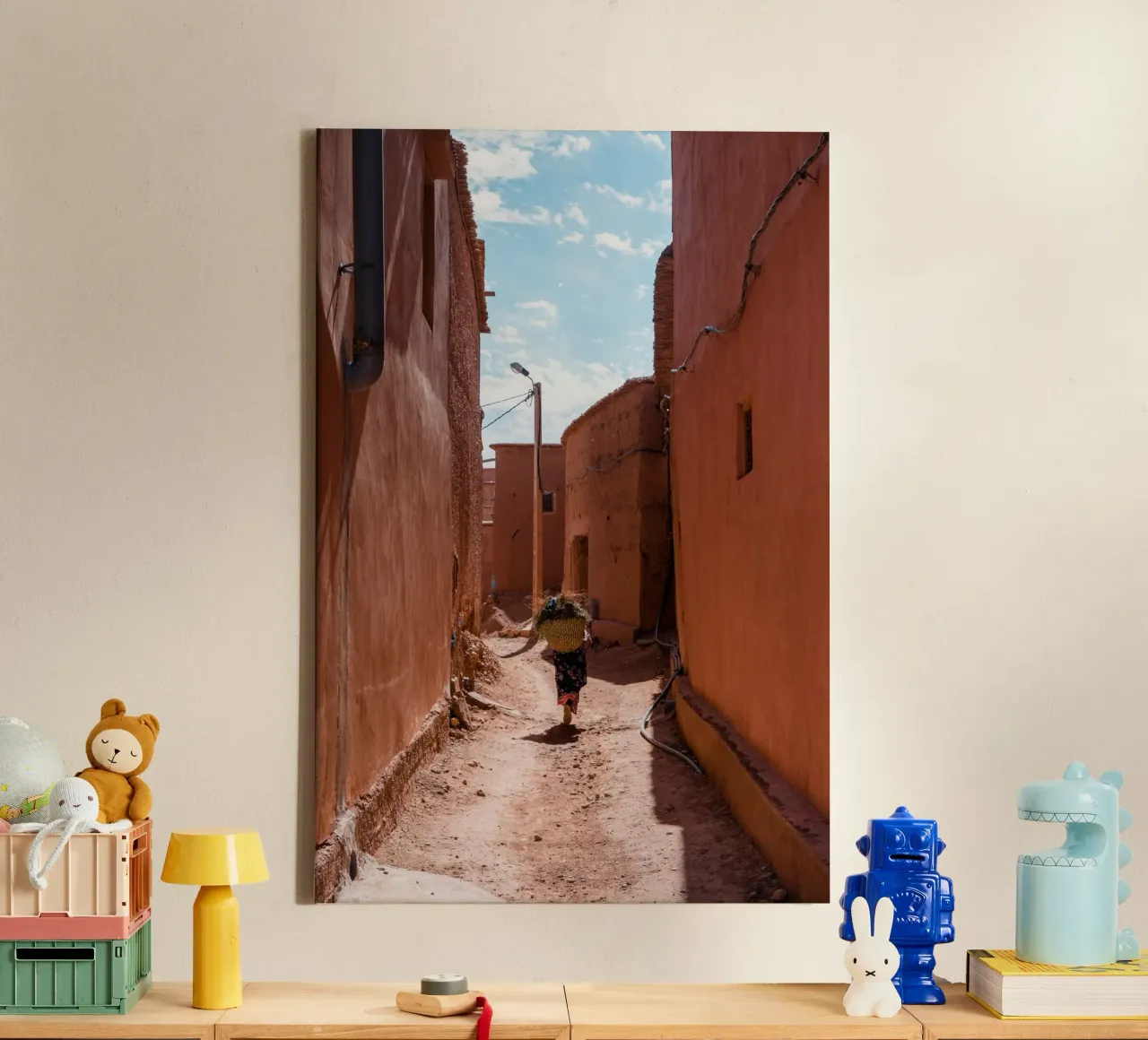 Architecture of Escape canvas with Floater frame by PhotoVibe Decor