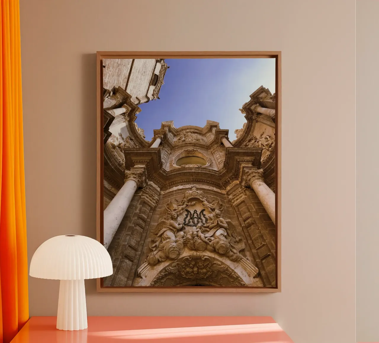 Architecture of Escape canvas with Floater frame by PhotoVibe Decor