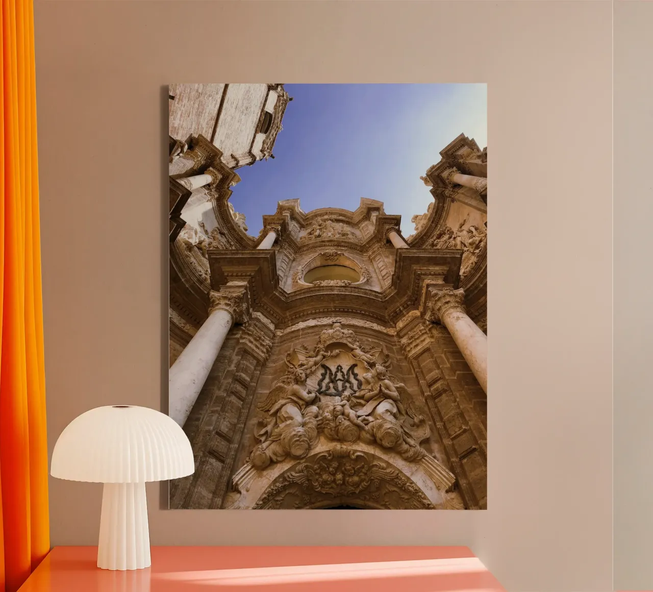 Architecture of Escape canvas with Floater frame by PhotoVibe Decor